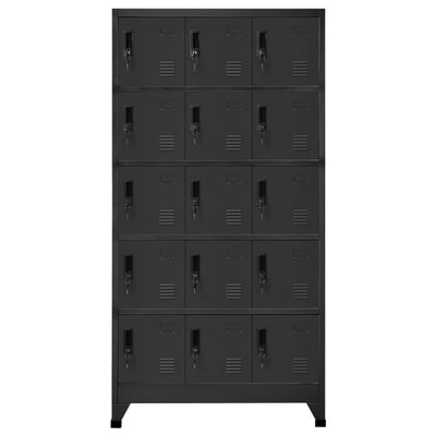 Locker Cabinet Anthracite 90x40x180 cm Steel Payday Deals