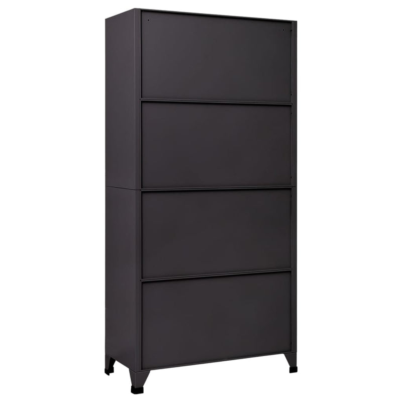 Locker Cabinet Anthracite 90x40x180 cm Steel Payday Deals