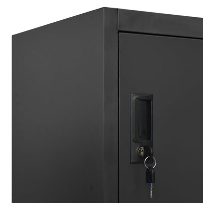 Locker Cabinet Anthracite 90x40x180 cm Steel Payday Deals