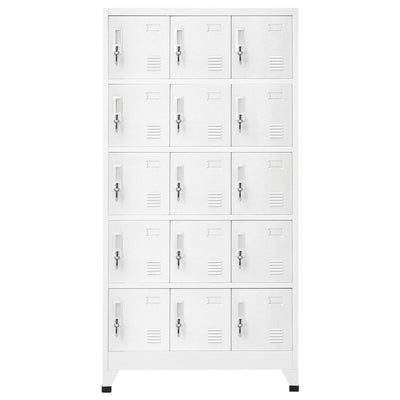 Locker Cabinet Light Grey 90x40x180 cm Steel Payday Deals