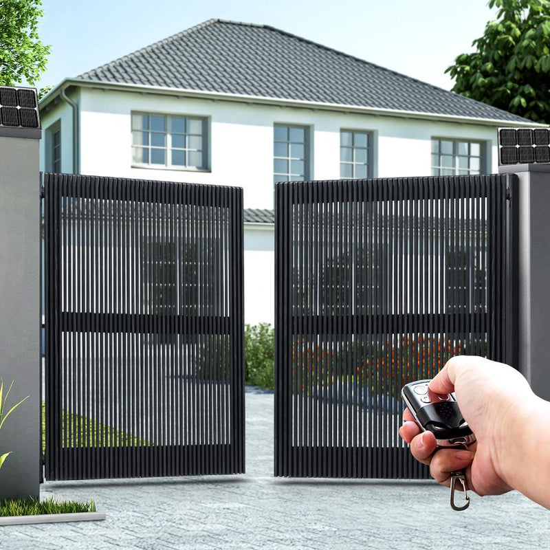LockMaster 40W Solar Power Swing Gate Opener Auto Electric Remote Control 1000KG Payday Deals