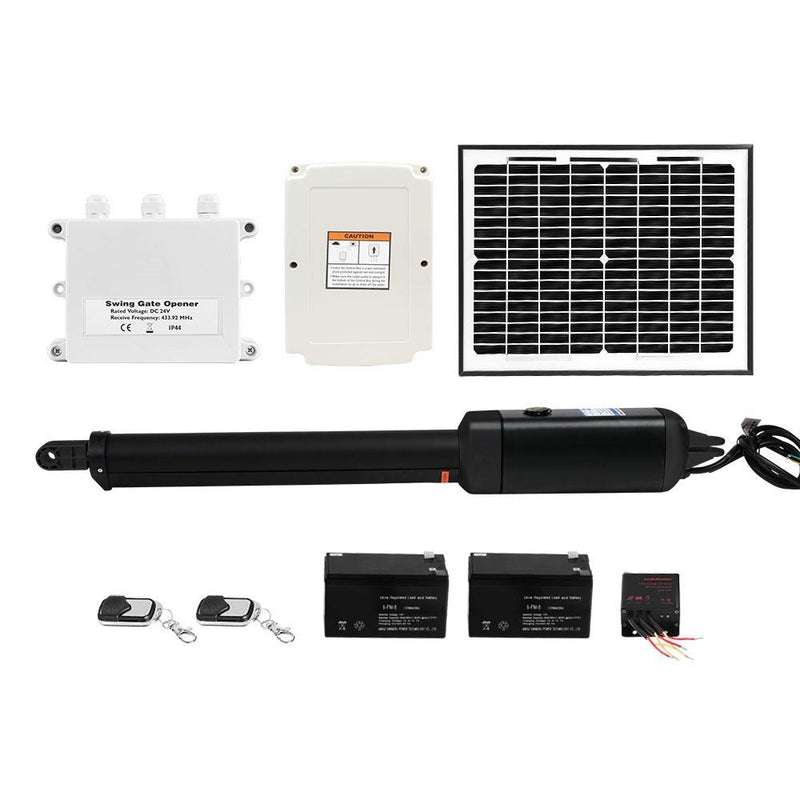 LockMaster Automatic Full Solar Power Swing Gate Opener Kit 600KG Payday Deals