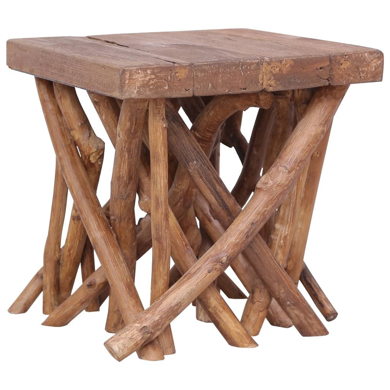 Log Coffee Table 40x40x40 cm Solid Wood Payday Deals