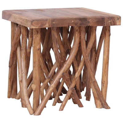 Log Coffee Table 40x40x40 cm Solid Wood Payday Deals