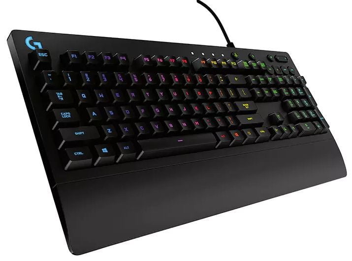 LOGITECH G213 Prodigy RGB Gaming Keyboard, 16.8 Million Lighting Colors Mech-Dome Backlit Keys Dedicated Media Controls Spill-Resistant Durable (LS) Payday Deals