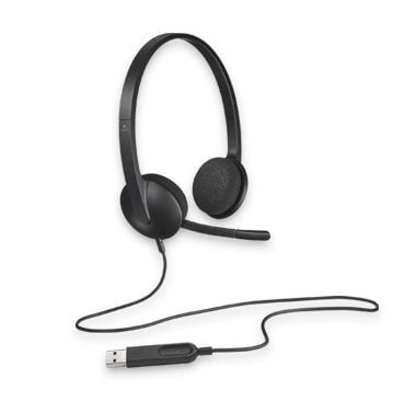 Logitech H340 Plug-and-Play USB headset with Noise Cancelling Microphone Comfort Design fro Windows Mac Chrome Payday Deals