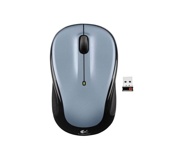 Logitech M325 Wireless Mouse Grey Contoured design Glossy Comfort Grip Advanced Optical Tracking 1-year battery life Payday Deals