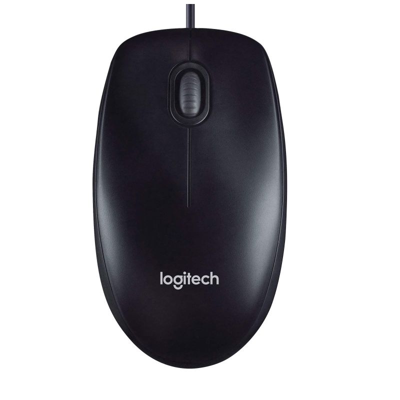 Logitech M90 USB Wired Optical Mouse 1000 DPI for PC Laptop Mac Full Size Comfort smooth mover(L) Payday Deals