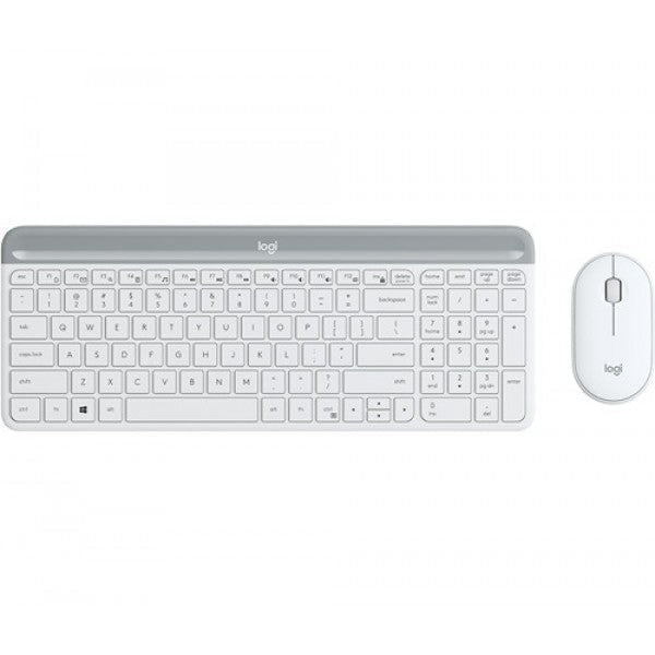 LOGITECH MK470 Slim Wireless Keyboard Mouse Combo Nano Receiver 1 Yr (L) --White Payday Deals