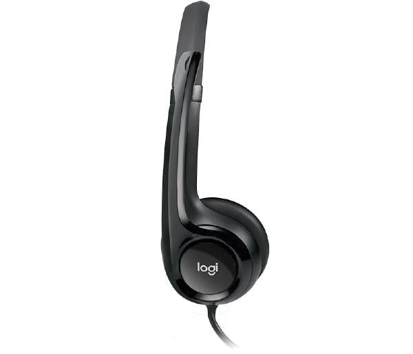 Logitech Wired USB Headset H390, Black, Noise Cancelling MIC, 1.8m Cable, In-line Audio Control Payday Deals