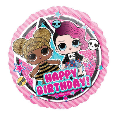 LOL Surprise Dolls Happy Birthday Foil Balloon