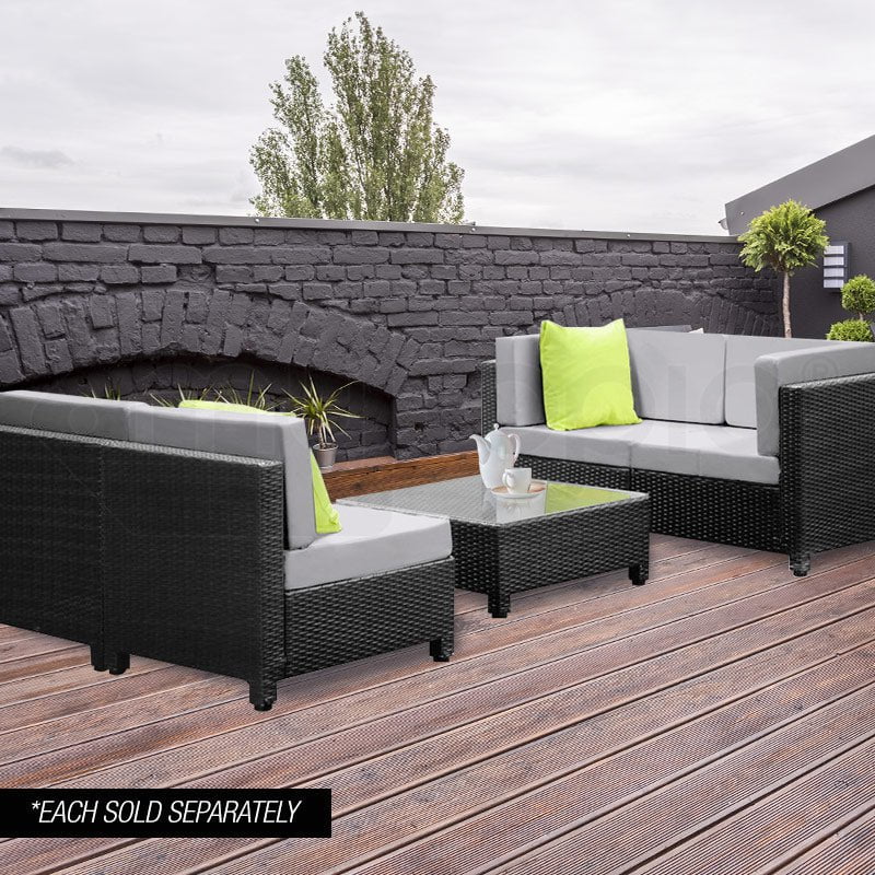 LONDON RATTAN 1pc Coffee Table Outdoor Wicker Sofa Furniture Lounge Garden Payday Deals