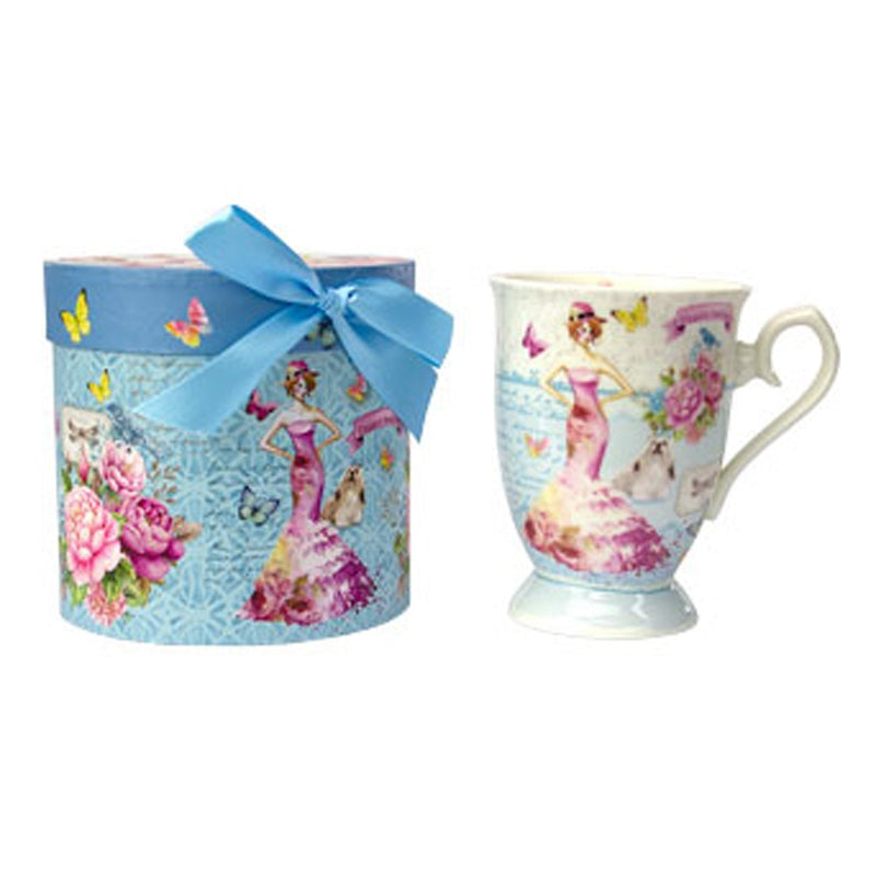 Lulu Grace Novelty Tea Cup Coffee Mug Gift Set Elegant Fashion - Payday Deals