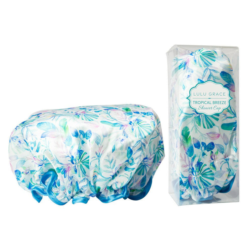 Lulu Grace Tropical Flowers Deluxe Shower Cap Payday Deals