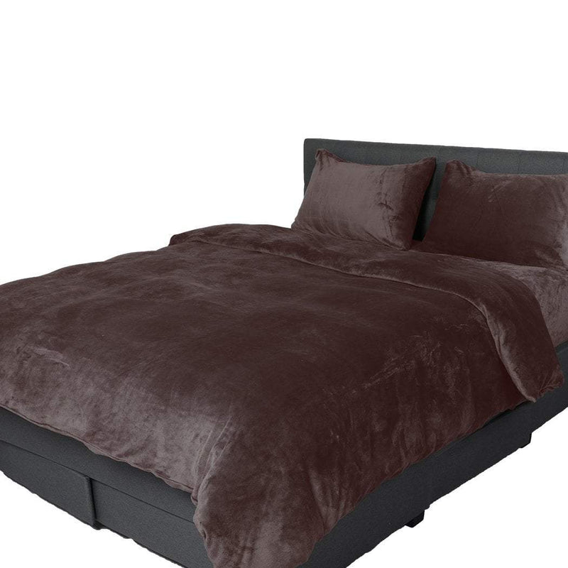 Luxury Flannel Quilt Cover with Pillowcase Mink King Payday Deals