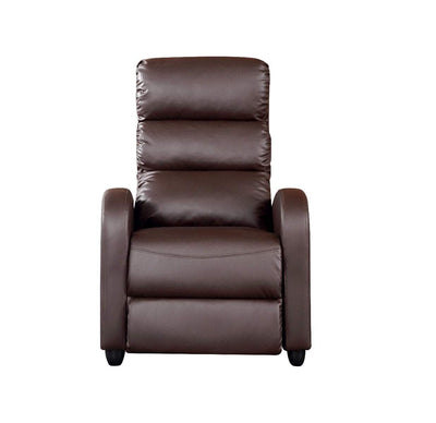 Luxury Leather Recliner Chair Armchair - Brown Payday Deals