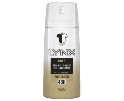 Lynx 160ml Gold Anti White Marks & Yellow Stains 48H Antiperspirant Deodorant Payday Deals