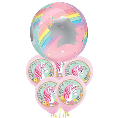 Magical Rainbow Unicorn Orbz Balloon Party Pack