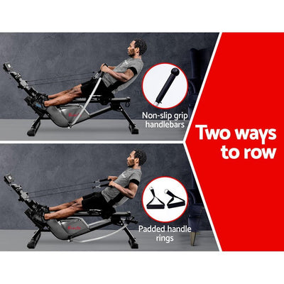Magnetic Rowing Machine Rower Full Motion Arms Exercise Fitness Cardio