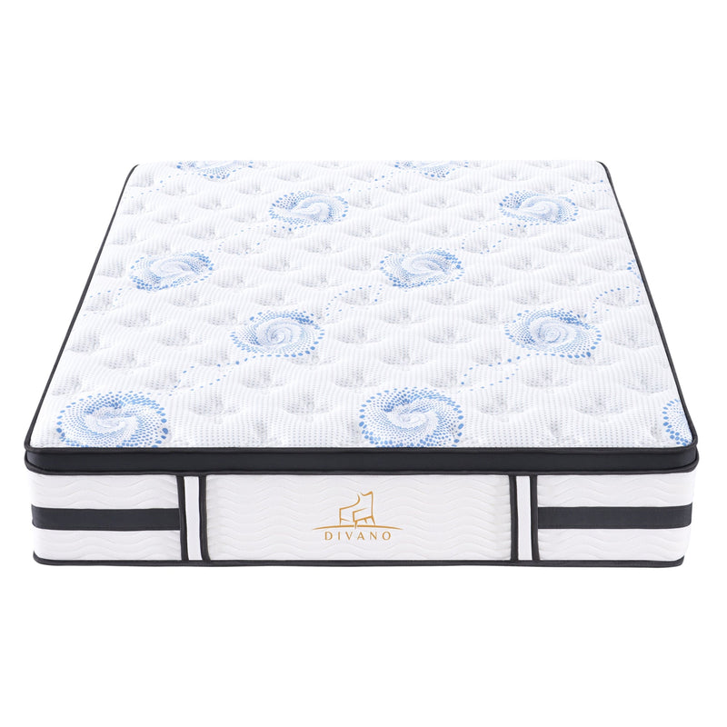 Majestic Rest Queen Size 7 Zones Luxury Premium Firm Pocket Spring 34cm Mattress Payday Deals