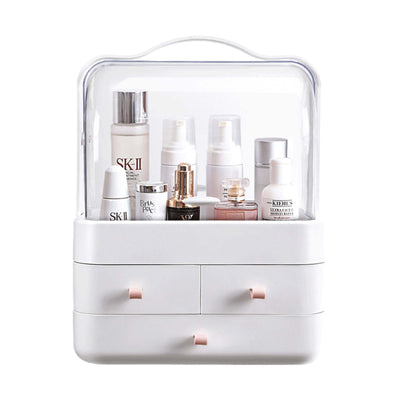 Makeup Organiser Storage Box - Cosmetic Jewellery Vanity Portable Display Case