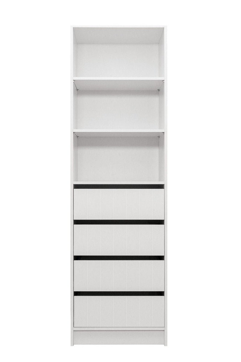 MALMO THREE SHELF/FOUR DRAWER WALK IN WARDROBE - VJ PANEL Payday Deals