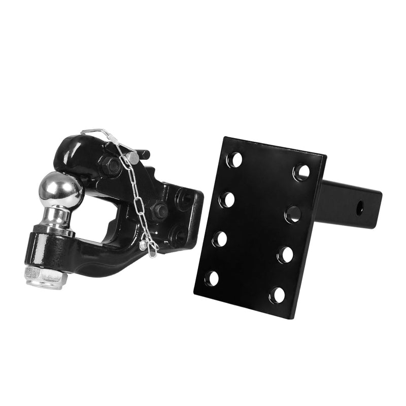 Heavy Duty 8 Ton Ball Combo Pintle Tow Hook Receiver Arm Hitch Towing 4WD  Truck 