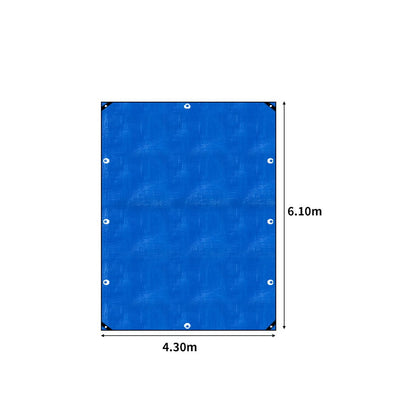 Manan Heavy Duty Tarps Tarpaulin Shelter Camping Tent Cover Waterproof 4.3x6.1m Payday Deals