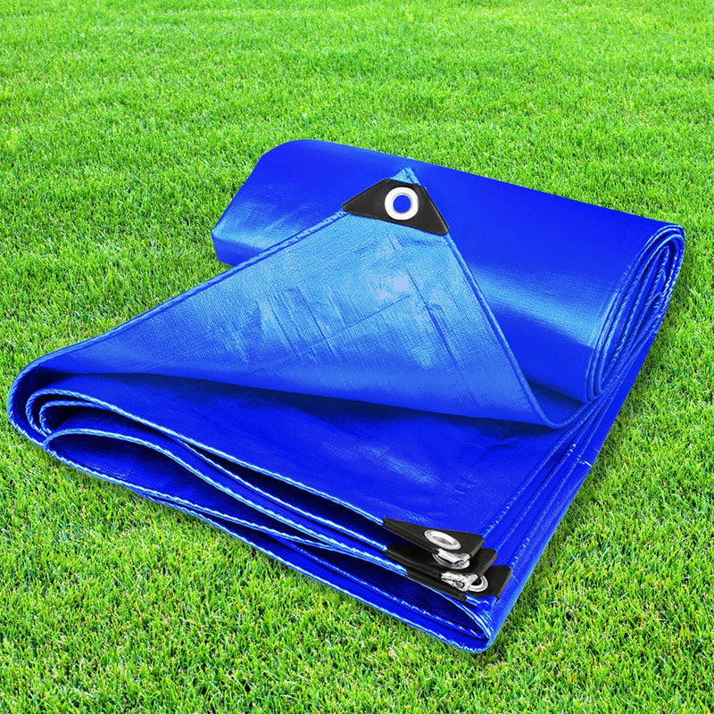 Manan Heavy Duty Tarps Tarpaulin Shelter Camping Tent Cover Waterproof 6.1x6.1m Payday Deals