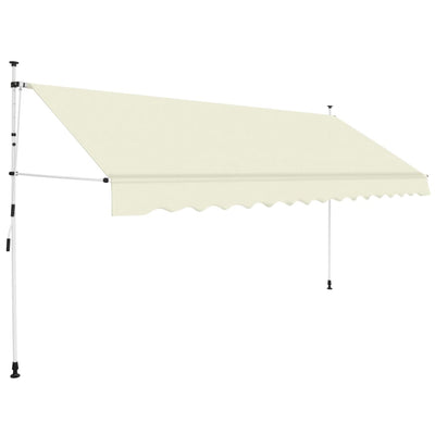 Manual Retractable Awning 350 cm Cream Payday Deals