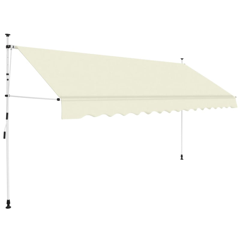 Manual Retractable Awning 350 cm Cream Payday Deals