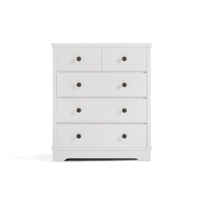 Margaux White Coastal Style Chest of Drawers Tallboy Payday Deals