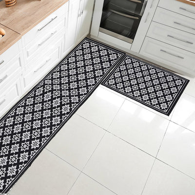 Marlow 2x Kitchen Mat Floor Rugs Area Carpet Non-Slip Door Mat 45x180cm /45x75cm Payday Deals