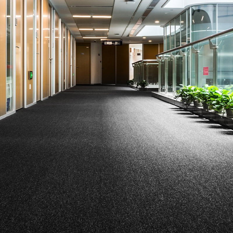 Marlow Carpet Tiles 5m2 Office Premium Floor Rug Commercial Grade Carpet Black Payday Deals