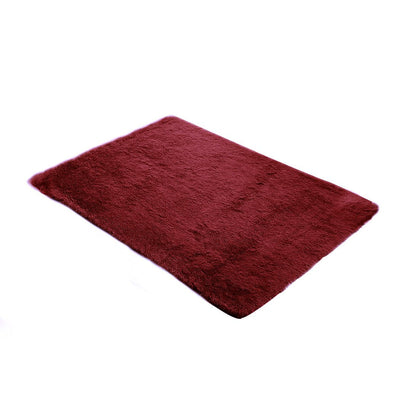 Marlow Floor Mat Rugs Shaggy Rug Area Carpet Large Soft Mats 300x200cm Burgundy Payday Deals