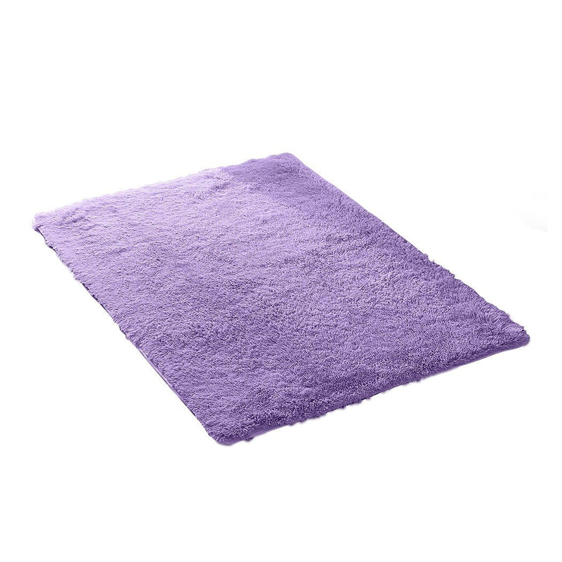 Marlow Floor Mat Rugs Shaggy Rug Area Carpet Large Soft Mats 300x200cm Purple Payday Deals