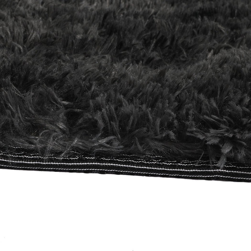 Marlow Floor Rug Shaggy Rugs Soft Large Carpet Area Tie-dyed 160x230cm Black Payday Deals