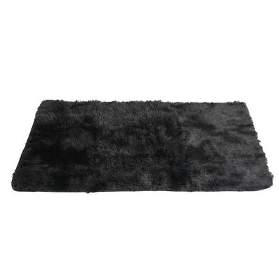 Marlow Floor Rug Shaggy Rugs Soft Large Carpet Area Tie-dyed 200x230cm Black Payday Deals