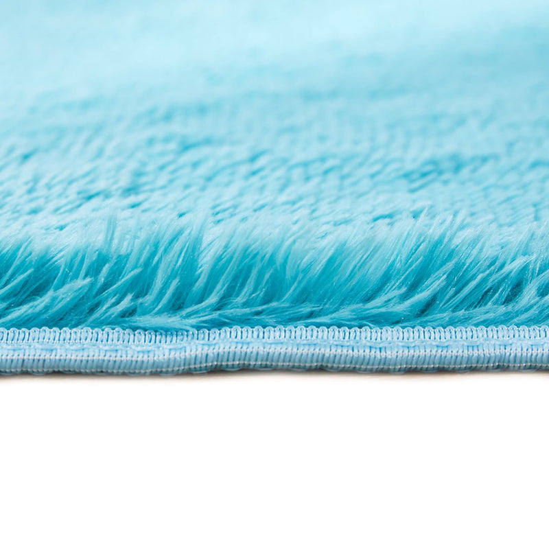 Marlow Soft Shag Shaggy Floor Confetti Rug Carpet Decor 200x230cm Blue Payday Deals
