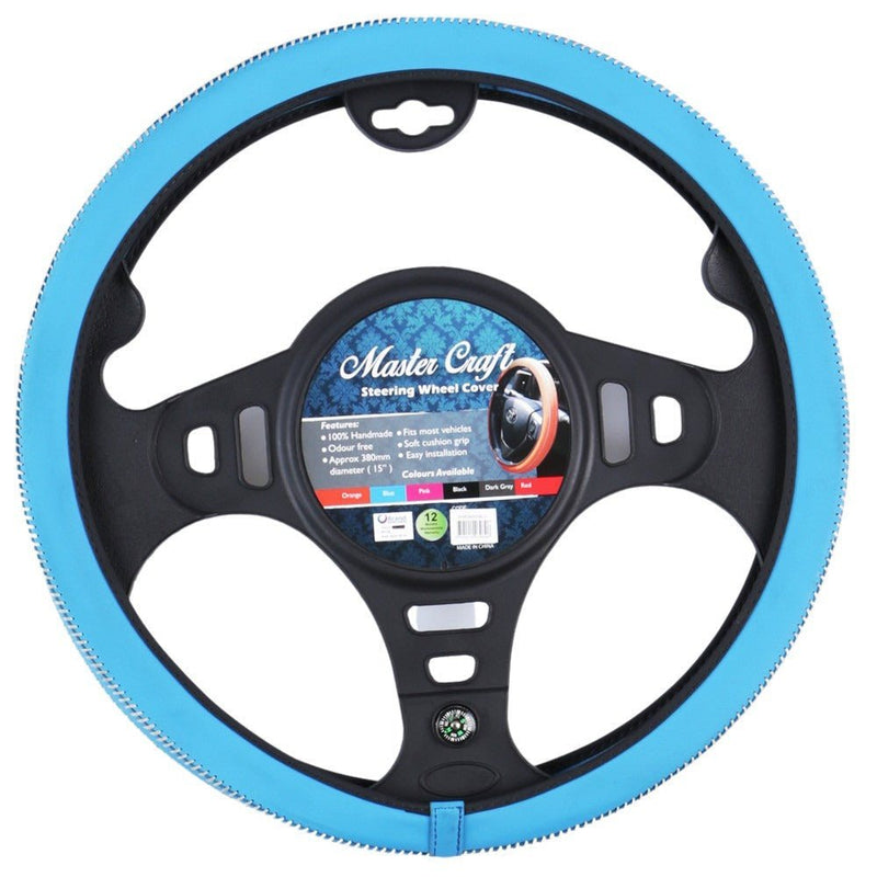 Mastercraft Steering Wheel Cover - Blue Payday Deals