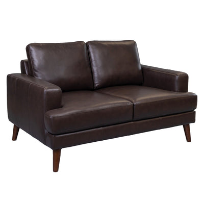 Matilda 2 + 3 Seater Sofa Leather Upholstered Lounge Set - Chocolate Payday Deals