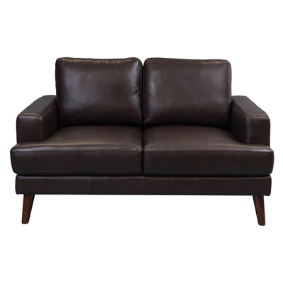 Matilda 2 + 3 Seater Sofa Leather Upholstered Lounge Set - Chocolate Payday Deals