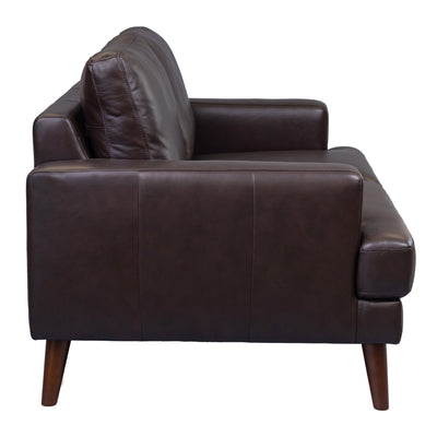 Matilda 2 + 3 Seater Sofa Leather Upholstered Lounge Set - Chocolate Payday Deals