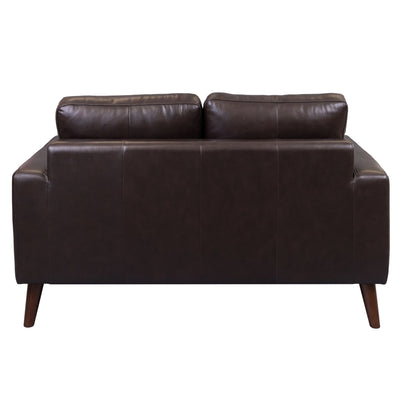 Matilda 2 + 3 Seater Sofa Leather Upholstered Lounge Set - Chocolate Payday Deals