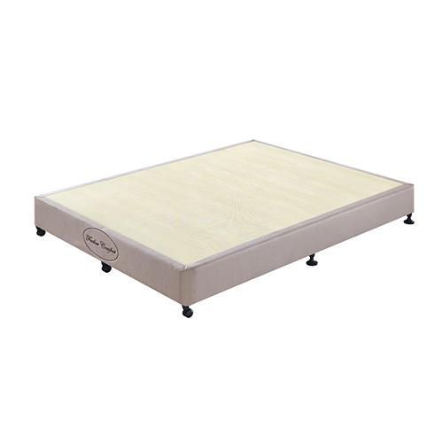 Mattress Base Ensemble King Size Solid Wooden Slat in Beige with Removable Cover Payday Deals