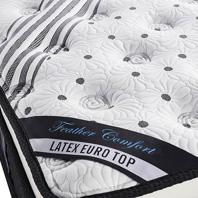 Mattress Euro Top Queen Size Pocket Spring Coil with Knitted Fabric Medium Firm 33cm Thick Payday Deals