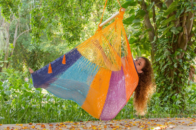 Mayan Legacy Extra Large Outdoor Cotton Mexican Hammock Chair in Alegra Colour Payday Deals