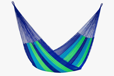 Mayan Legacy Jumbo Size Super Nylon Mexican Hammock in Oceanica Colour Payday Deals
