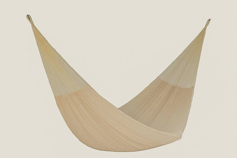 Mayan Legacy Single Size Cotton Mexican Hammock in Cream Colour Payday Deals