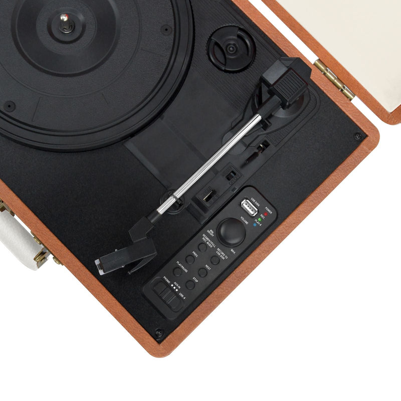 mbeat Aria Retro Turntable with Bluetooth & USB Disk Record Payday Deals